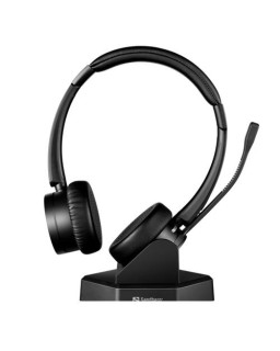 Sandberg Bluetooth Office Headset Pro+, Dual Connection, Charging Dock, Noise-Reducing Mic, Busy Light, 5 Year Warranty