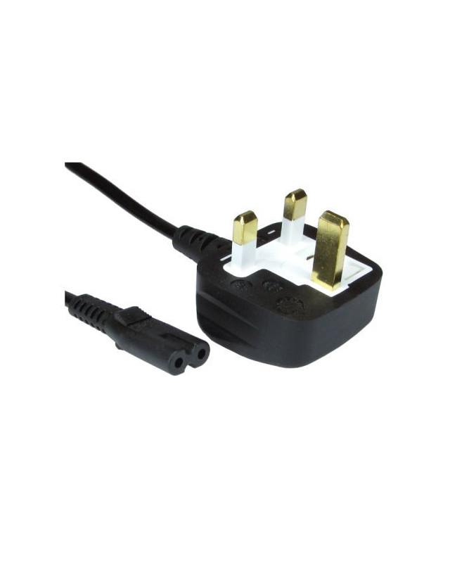 Spire UK Power Lead, Figure 8, Moulded Plug, 1.8 Metres
