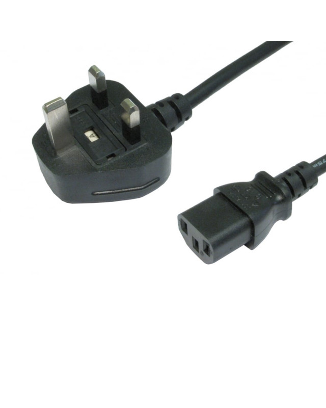 Spire UK Power Lead, Kettle Lead, Moulded Plug, 5A, 1.8 Metres