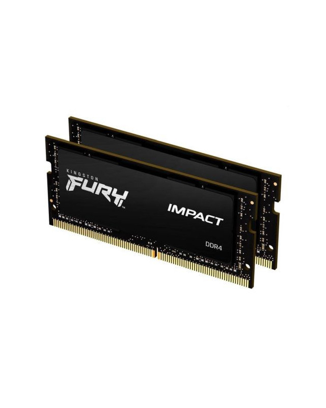 Kingston Fury Impact 32GB Kit (2 x 16GB), DDR4, 3200MHz (PC4-25600), CL20, XMP, SODIMM Memory