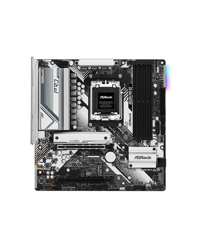 Asrock B650M PRO RS, AMD B650, AM5, Micro ATX, 4 DDR5, HDMI, DP, 2.5G LAN, PCIe4, RGB, 3x M.2