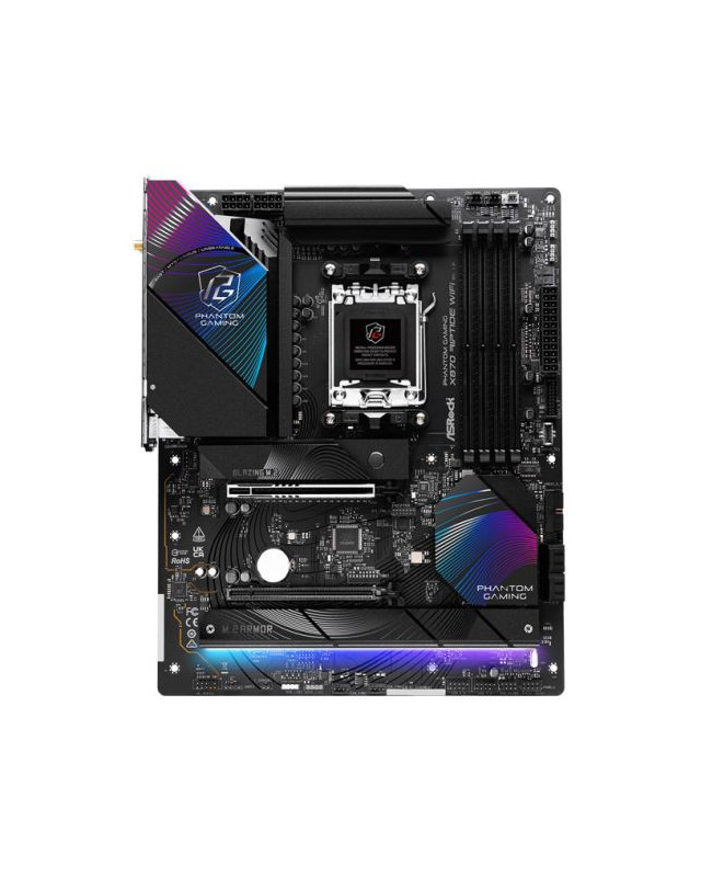 Asrock X870 RIPTIDE WIFI, AMD X870, AM5, ATX, 4 DDR5, HDMI, 2 USB4, Wi-Fi 7, 2.5G LAN, RGB, 3x M.2