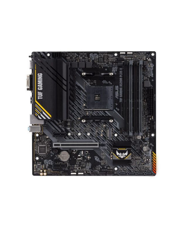 Asus TUF GAMING A520M-PLUS II, AMD A520, AM4, Micro ATX, 4 DDR4, VGA, HDMI, DP, 1x M.2