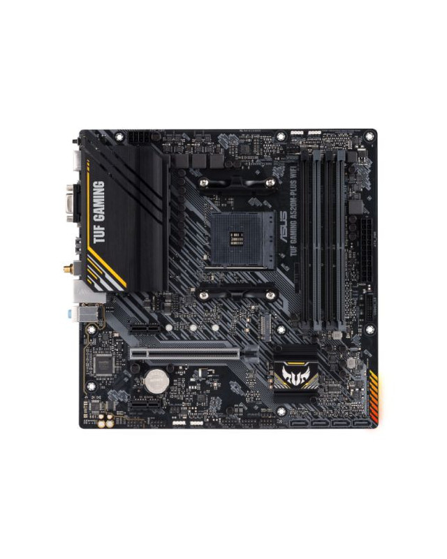Asus TUF GAMING A520M-PLUS WIFI, AMD A520, AM4, Micro ATX, 4 DDR4, VGA, HDMI, DP, AC Wi-Fi, 1x M.2