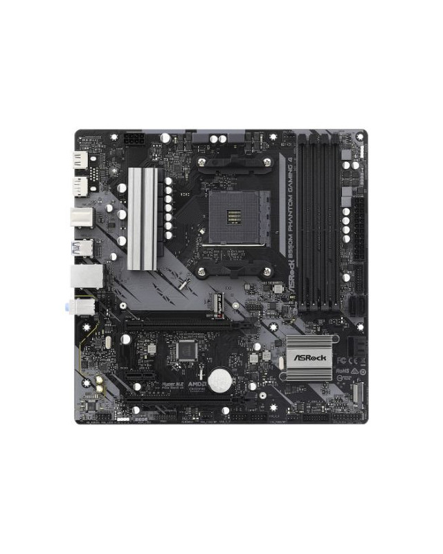 Asrock B550M PHANTOM GAMING 4, AMD B550, AM4, Micro ATX, 4 DDR4, HDMI, DP, XFire, PCIe4, M.2