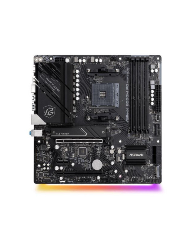 Asrock B550M PHANTOM GAMING RIPTIDE, AMD B550, AM4, Micro ATX, 4 DDR4, HDMI, DP,  XFire, 2.5GB LAN, RGB, 2x M.2