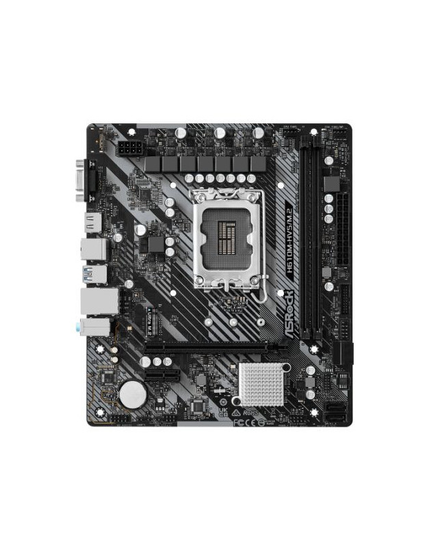 Asrock H610M-HVS/M.2 R2.0, Intel H610, 1700, Micro ATX, 2 DDR4, VGA, HDMI, PCIe4, 1x M.2