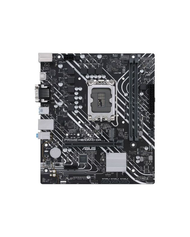 Asus PRIME H610M-D D4, Intel H610, 1700, Micro ATX, 2 DDR4, VGA, HDMI, PCIe4, 1x M.2