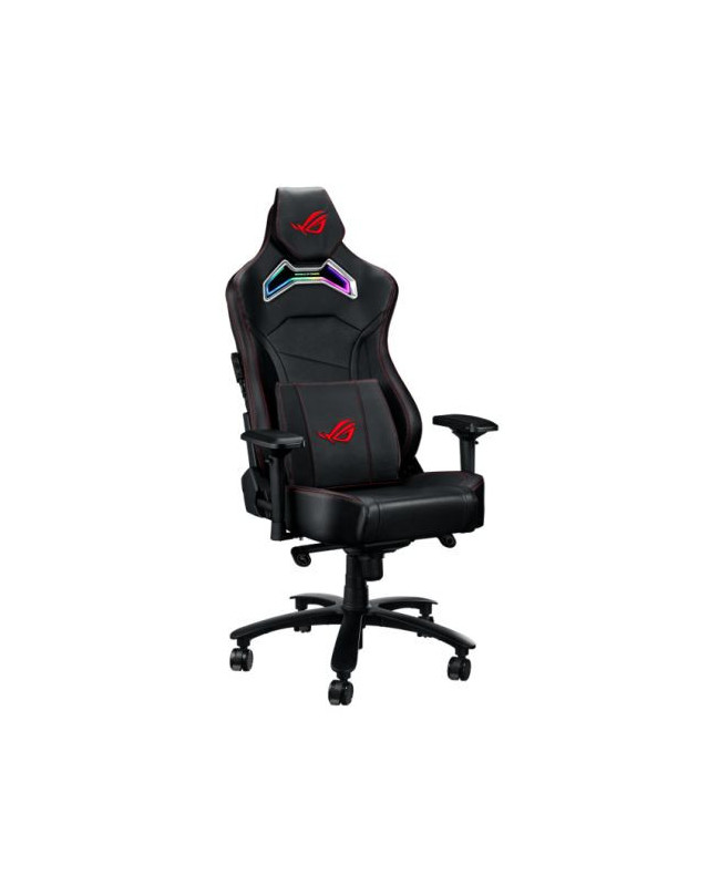 Asus ROG Chariot X (Wide) RGB Gaming Chair, Racing-Car Style, Premium PU Leather, Memory-Foam Lumbar, 4D Armrests, 155° Recline,  Tilt & Class 4 Gas Lift, Black