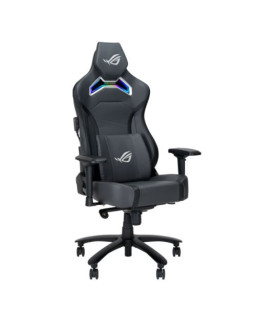 Asus ROG Chariot X (Wide) RGB Gaming Chair, Racing-Car Style, Premium PU Leather, Memory-Foam Lumbar, 4D Armrests, 155° Recline,  Tilt & Class 4 Gas Lift, Grey