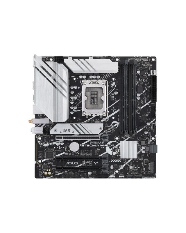 Asus PRIME B760M-A WIFI D4, Intel B760, 1700, Micro ATX, 4 DDR4, 2 HDMI, DP, Wi-Fi 6, 2.5G LAN, PCIe4, 2x M.2