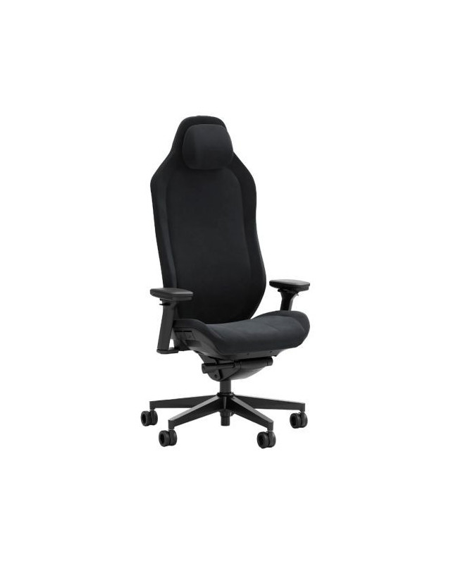 Fractal Design Refine Alcantara Dark Gaming Chair, Synchro-Tilt, Memory Foam Headrest, Padded 4D Armrests, Adaptable Support