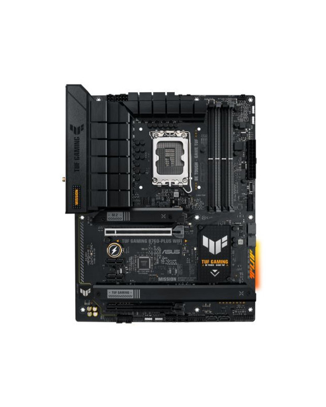 Asus TUF GAMING B760-PLUS WIFI, Intel B760, 1700, ATX, 4 DDR5, HDMI, DP, Wi-Fi 6, 2.5G LAN, PCIe5, 3x M.2, RGB