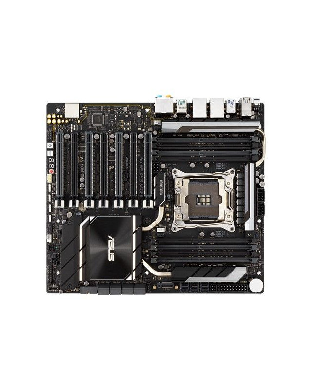 Asus PRO WS X299 SAGE II, Workstation, Intel X299, 2066, CEB, 7 x PCIe, U.2, Dual 2.5G LAN, AI Overclocking, 2x M.2