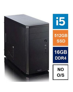 Spire MATX Tower PC, Fractal Core 1100 Case, i5-12400, 16GB 3200MHz, 512GB SSD, Corsair 550W, No Optical, KB & Mouse, No Operating System