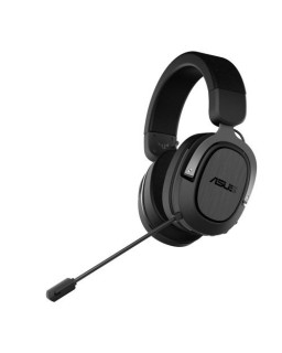 Asus Gaming H3 Wireless Gaming Headset, USB-C (USB-A Adapter), Boom Mic, Surround Sound, Deep Bass, Fast-cooling Ear Cushions, Gun Metal
