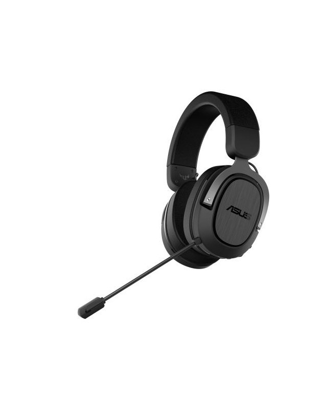 Asus Gaming H3 Wireless Gaming Headset, USB-C (USB-A Adapter), Boom Mic, Surround Sound, Deep Bass, Fast-cooling Ear Cushions, Gun Metal
