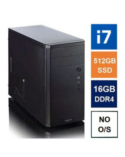 Spire MATX Tower PC, Fractal Core 1100 Case, i7-12700, 16GB 3200MHz, 512GB SSD, Cooler Master 550W, No Optical, KB & Mouse, No Operating System