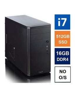 Spire MATX Tower PC, Fractal Core 1100 Case, i7-14700, 16GB DDR4, 512GB SSD, Corsair 550W, No Optical, KB & Mouse, No Operating System
