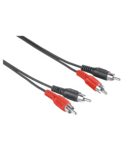 Hama 2x RCA Plugs to 2x RCA Plugs, 1.5 Metre