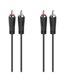 Hama 2x RCA Plugs to 2x RCA Plugs, 1.5 Metre