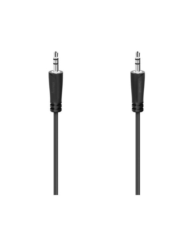 Hama 3.5mm Jack Stereo Cable, Male to Male, 1.5 Metre
