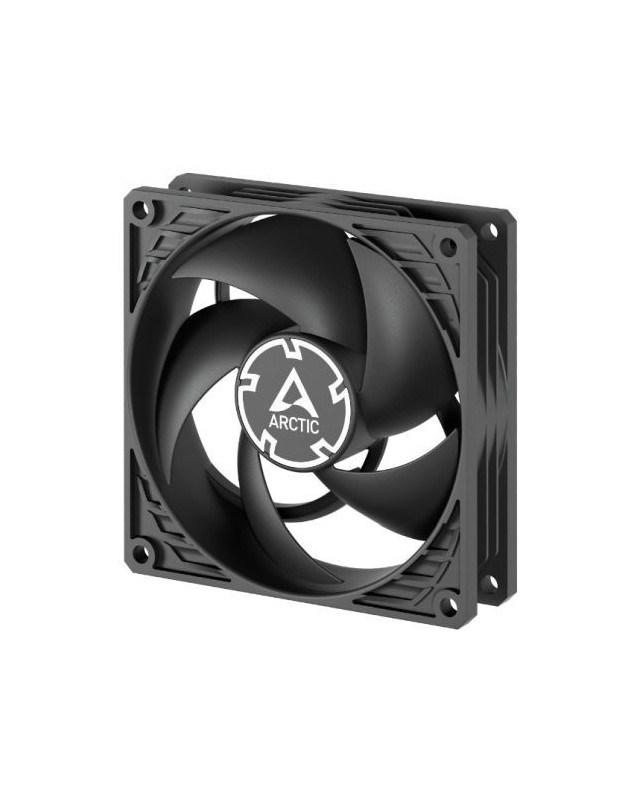 Arctic P9 PWM PST 9.2cm Case Fan w/ Cable Splitter, Pressure Optimised, Black, Fluid Dynamic, 200-3000 RPM, 0dB Mode