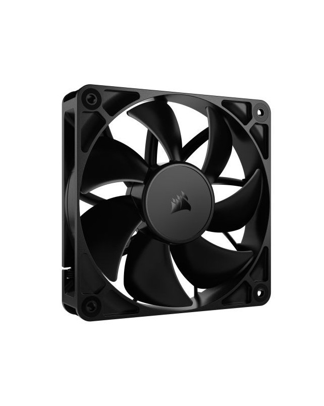 Corsair RS120 PWM 12cm Case Fan, Magnetic Dome Bearing, Daisy-Chain 4-Pin, 2100 RPM, AirGuide Tech, Black