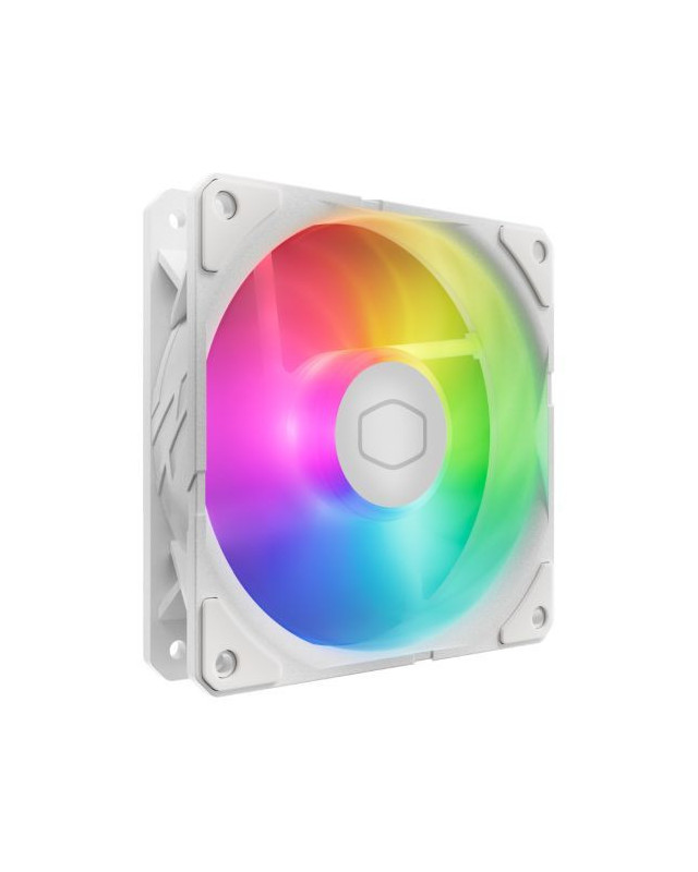 Cooler Master SickleFlow Edge 120 ARGB 12cm PWM Case Fan, Up to 2500 RPM, Loop Dynamic Bearing, White Edition