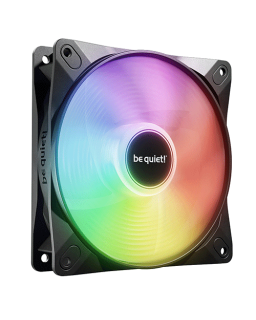 Be Quiet! (BL132) Light Wings LX 12cm PWM Reverse Blade  ARGB Case Fan, Rifle Bearing, Impeller w/ 16 LEDs, Daisy-Chain, Up to 1500 RPM, Black