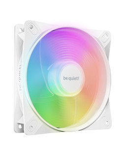 Be Quiet! (BL133) Light Wings LX 12cm PWM Reverse Blade ARGB Case Fan, Rifle Bearing, Impeller w/ 16 LEDs, Daisy-Chain, Up to 1500 RPM, White