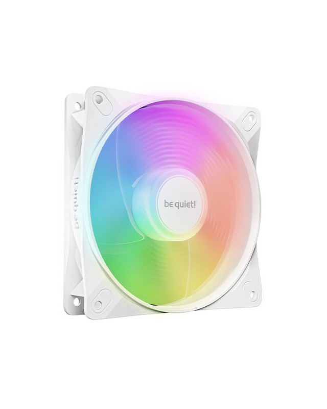 Be Quiet! (BL133) Light Wings LX 12cm PWM Reverse Blade ARGB Case Fan, Rifle Bearing, Impeller w/ 16 LEDs, Daisy-Chain, Up to 1500 RPM, White