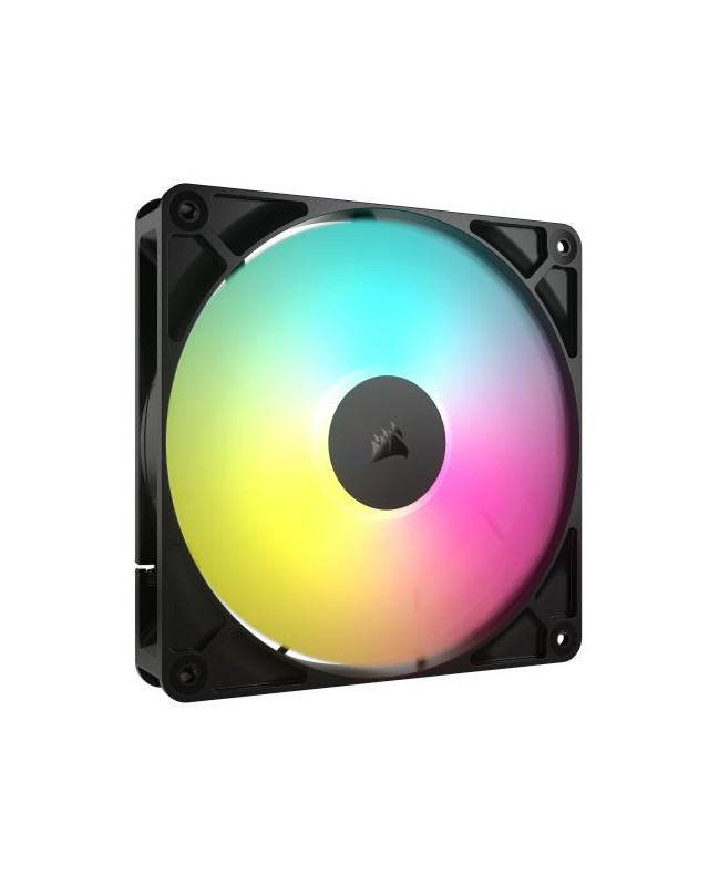 Corsair RS140 ARGB PWM 14cm Case Fan, Magnetic Dome Bearing, Daisy-Chain 4-Pin, 1700 RPM, AirGuide Tech, Black
