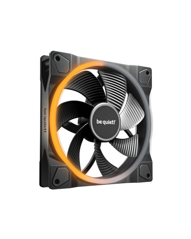 Be Quiet! (BL134) Light Wings 14cm PWM Reverse Blade ARGB Case Fan, Rifle Bearing, 20 LEDs, Front & Rear Lighting, Daisy-Chain, Up to 1300 RPM, Black