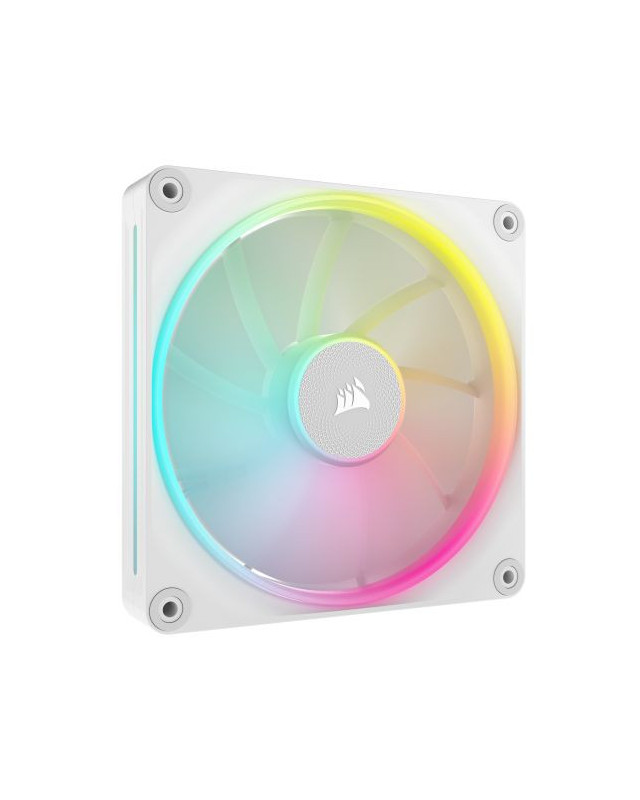 Corsair iCUE LINK LX140 14cm PWM RGB Case Fan, 18 RGB LEDs, Magnetic Dome Bearing, 2000 RPM, White, Single Fan Expansion Kit