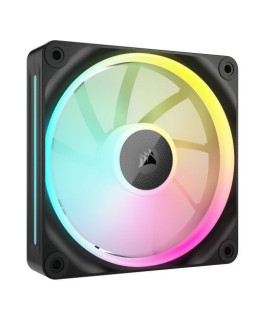 Corsair iCUE LINK LX120 12cm PWM RGB Case Fan, 18 RGB LEDs, Magnetic Dome Bearing, 2400 RPM, Black, Single Fan Expansion Kit