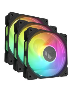 Asus TUF Gaming TR120 ARGB 12cm PWM Case Fans (3 Pack), Hydraulic  Bearing, 28mm Frame, Double-layer LED Matrix Design, 2000 RPM, Black