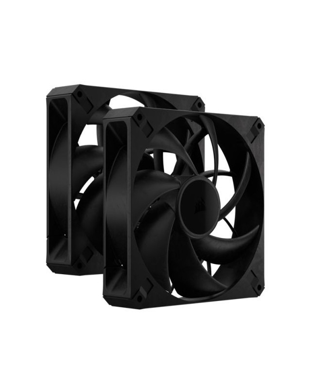 Corsair RS140 MAX 14cm PWM Thick Case Fans (2 Pack), 30mm Thick, Magnetic Dome Bearing, 1600 RPM, Liquid Crystal Polymer Construction