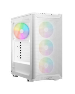 Be Quiet! Pure Base 501 LX Gaming Case w/ Glass Side, ATX, Compact Design, 4x ARGB Fans, ARGB Controller & Hub, High Airflow, USB-C, White