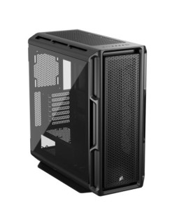 Corsair 5000T Gaming Case w/ Glass Side, E-ATX, No Fans, USB-C, Asus BTF Compatible, Black