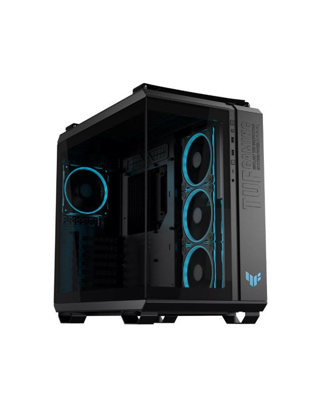 Asus TUF Gaming GT502 Horizon ARGB Case w/ Glass Front & Side, ATX, Dual Chamber, Modular Design, 4x ARGB Fans, USB-C 20Gbps, Carry Handles, Black