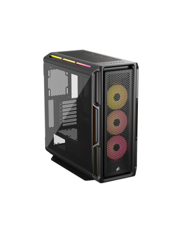 Corsair iCUE LINK 5000T LX RGB Gaming Case w/ Glass Side, E-ATX, 3x RGB Fans & iCUE LINK Hub, RGB Light Strips, USB-C, Asus BTF Compatible, Black