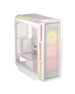 Corsair iCUE LINK 5000T LX RGB Gaming Case w/ Glass Side, E-ATX, 3x RGB Fans & iCUE LINK Hub, RGB Light Strips, USB-C, Asus BTF Compatible, White