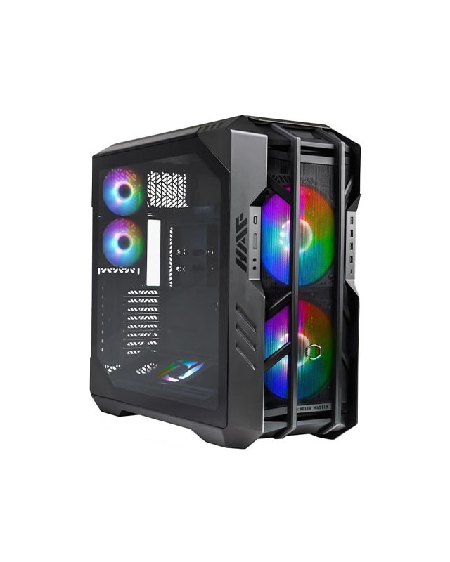 Cooler Master HAF 700 Gaming Case w/ Glass Side, E-ATX, Multi Chamber, 5x ARGB Fans, ARGB Fan Hub, USB-C, Black