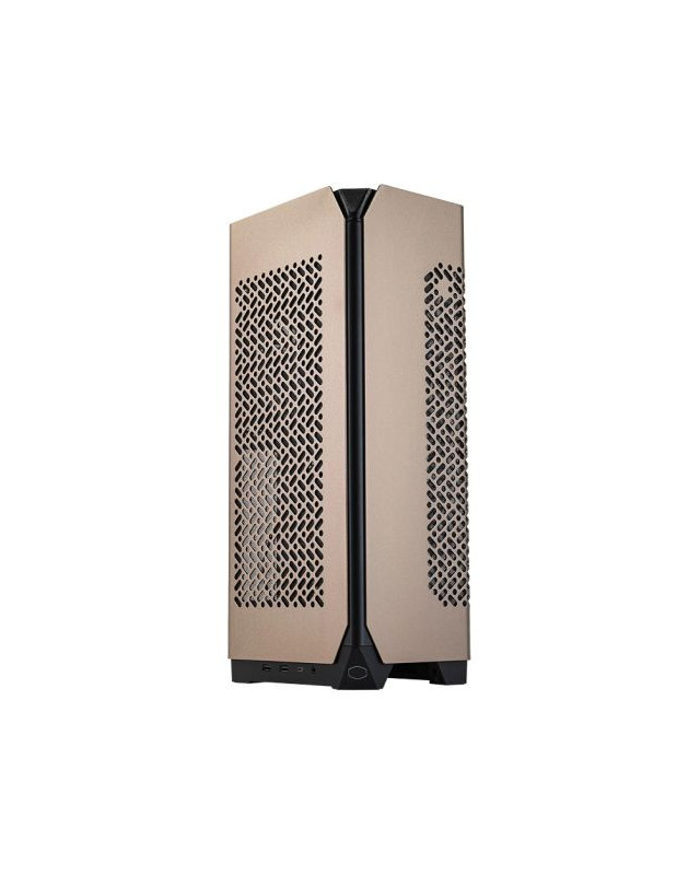 Cooler Master NCORE 100 MAX Gaming Case, Mini ITX, Extendable Width, 120mm AIO Cooler & 850W PSU Included, 4-Slot GPU Support, USB-C, Bronze Edition