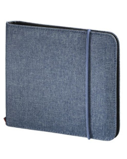 Hama Up to Fashion CD/DVD/Blu-Ray Disc Wallet, Up to 24 Discs, Blue