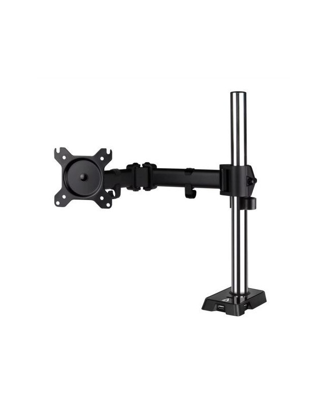 Arctic Z1 Gen 3 Single Monitor Arm with 4-Port USB 2.0 Hub, up to 43" Monitors / 49" Ultrawide, 180° Swivel, 360° Rotation