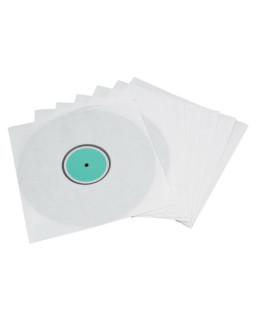 Hama LP Inner Sleeves x10, White w/ Transparent Window
