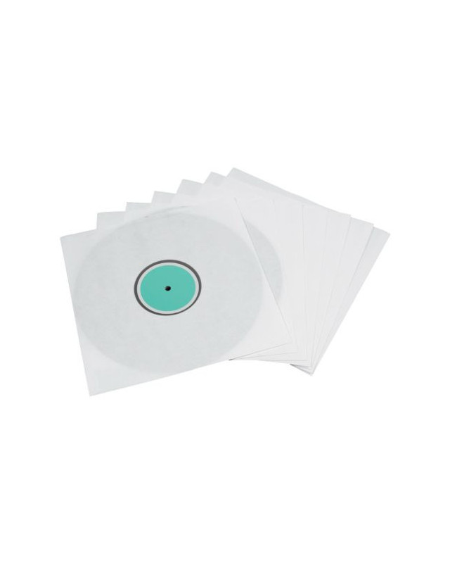 Hama LP Inner Sleeves x10, White w/ Transparent Window