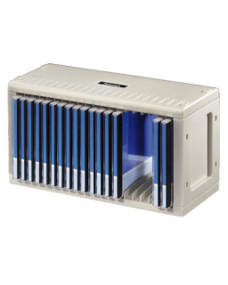 Hama CD/DVD/Blu-Ray Rack, 20 CD Jewel Cases, Wall Mountable, Plastic, Grey